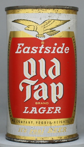 Eastside Old Tap Brand Lager Beer Flat Top Can