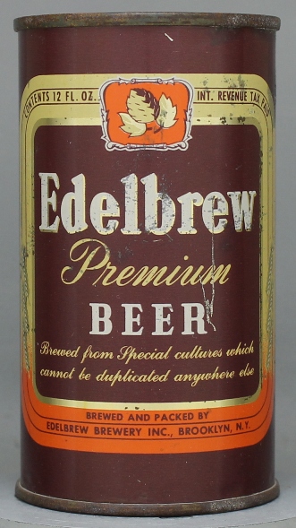 Edelbrew Premium Beer Flat Top Can