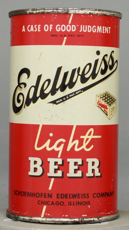 Edelweiss Light Beer Flat Top Can