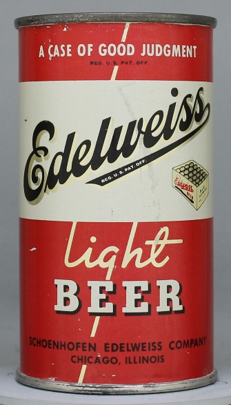 Edelweiss Light Beer Flat Top Can