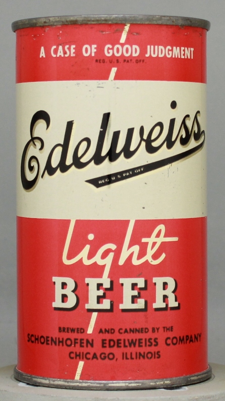 Edelweiss Light Beer Flat Top Can