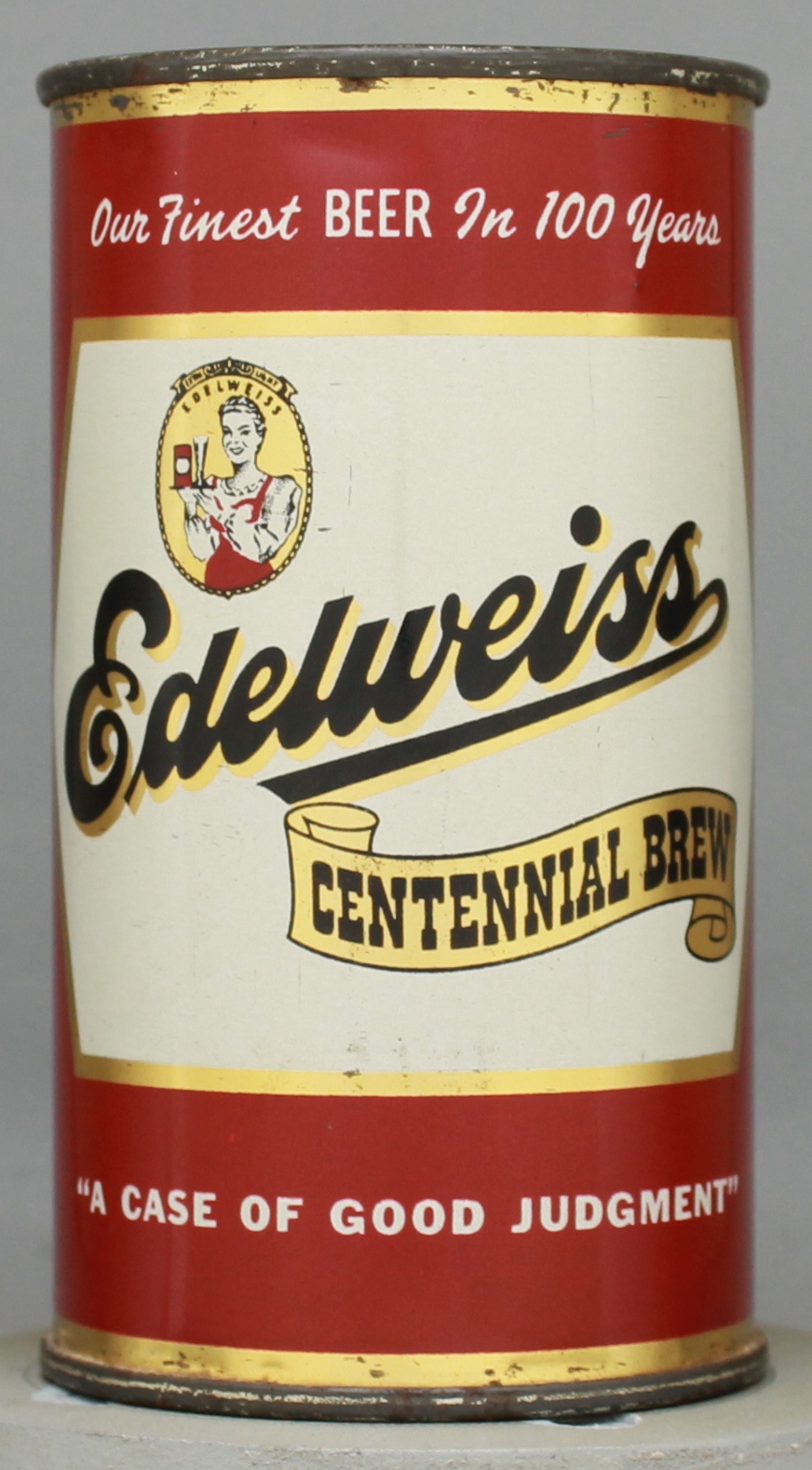 Edelweiss Centennial Brew Beer Flat Top Can