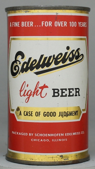 Edelweiss Light Beer Flat Top Can