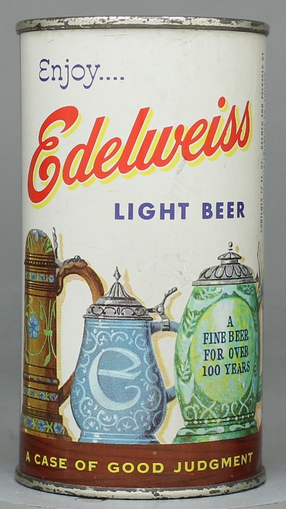 Edelweiss Light Beer Flat Top Can