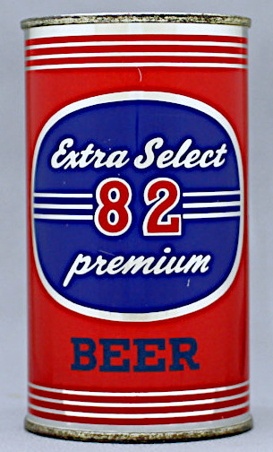 Extra Select 82 Premium Beer Flat Top Can