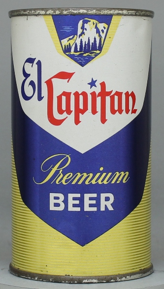 El Capitan Premium Beer Flat Top Can