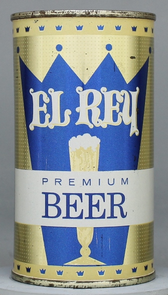 El Rey Premium Beer Flat Top Can