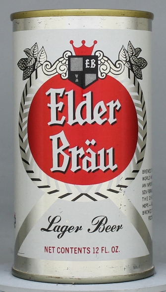 Elder Brau Premium Beer Flat Top Can