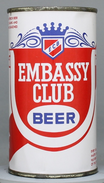 Embassy Club Beer Flat Top Can