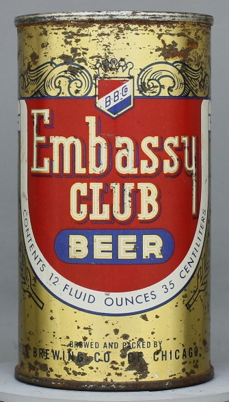 Embassy Club Beer Flat Top Can