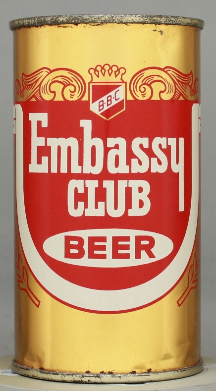 Embassy Club Beer Flat Top Can