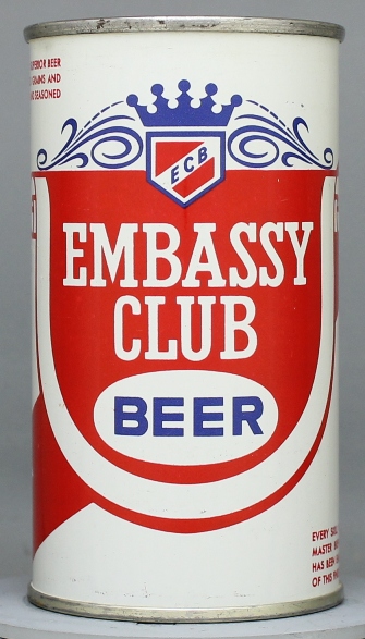 Embassy Club Beer Flat Top Can