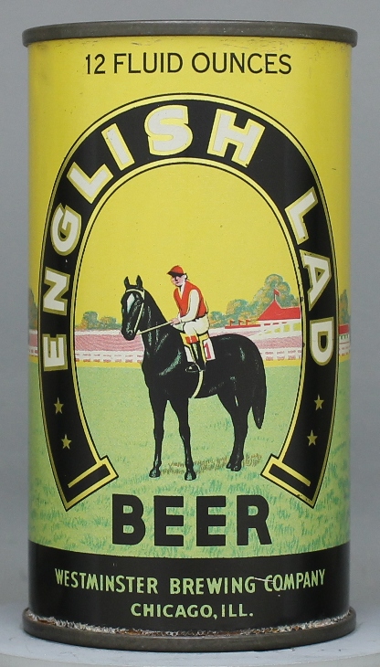 English Lad Beer Flat Top Can