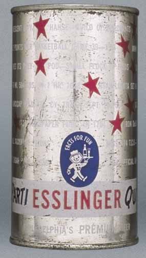 Esslinger Parti Quiz Philadelphia's Premium Beer Flat Top Can