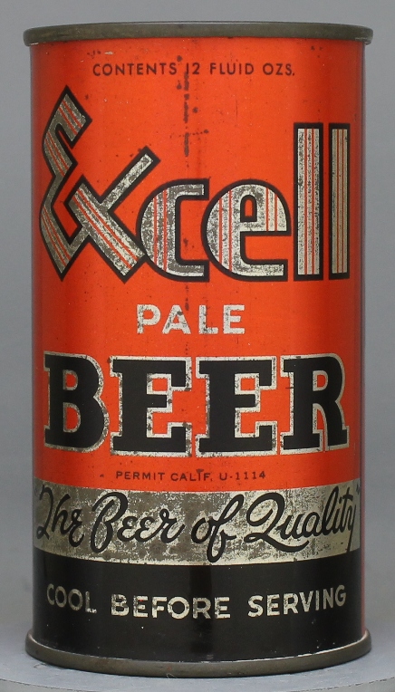 Excell Pale Beer Flat Top Can