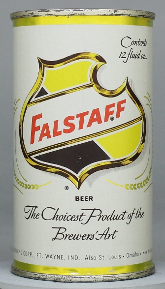 Falstaff Beer Flat Top Can