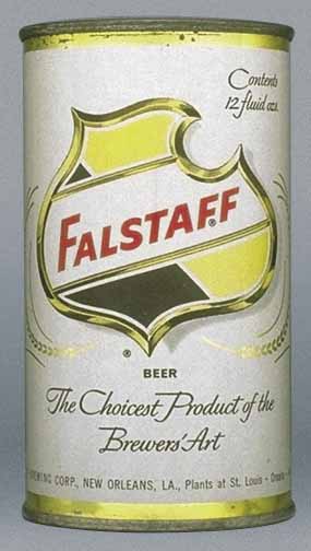 Falstaff Beer Flat Top Can