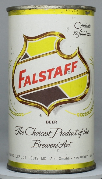 Falstaff Beer Flat Top Can