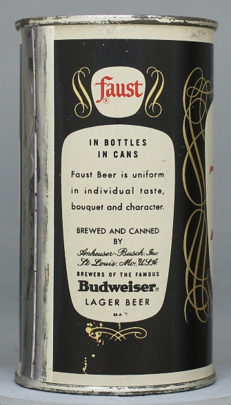 Faust Beer Flat Top Can