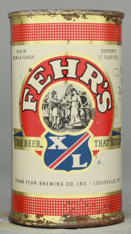 Fehr's X/l Beer Flat Top Can