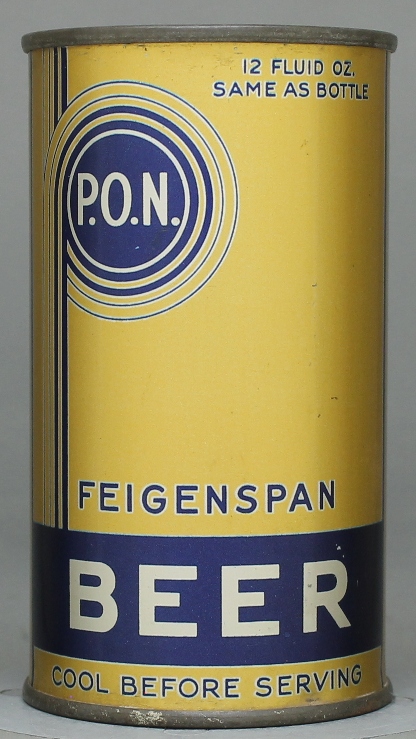Feigenspan P.o.n. Beer Flat Top Can