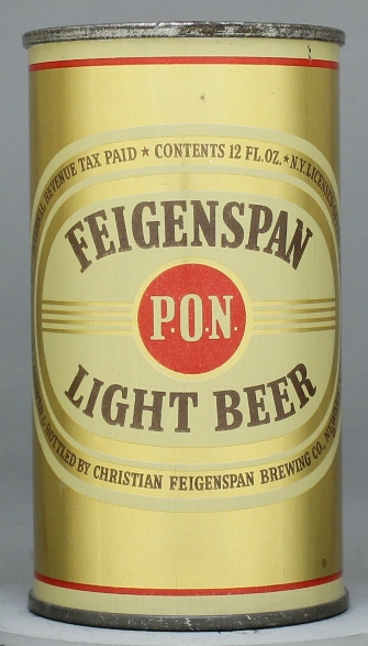Feiganspan P.o.n. Light Beer Flat Top Can