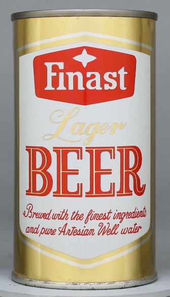 Finast Lager Beer Flat Top Can
