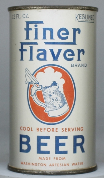 Finer Flaver Brand Beer Flat Top Can