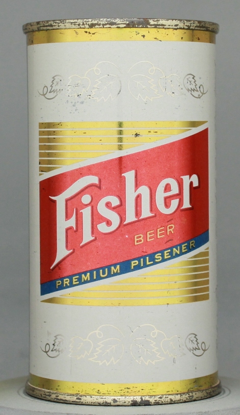 Fisher Premium Pilsener Beer Flat Top Can