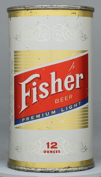 Fisher Premium Light Beer Flat Top Can