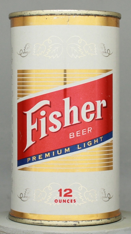 Fisher Premium Light Beer Flat Top Can