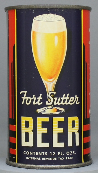 Fort Sutter Beer Beer Flat Top Can
