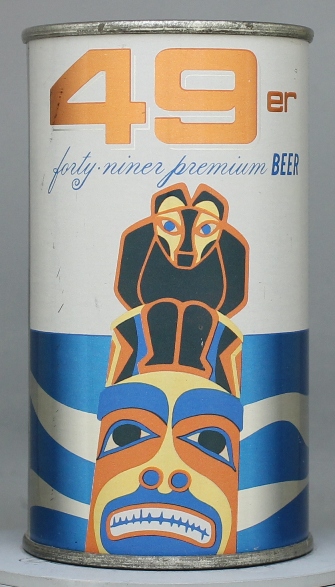 Forty Niner Premium Beer Flat Top Can