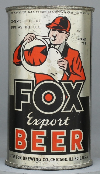 Fox Export Beer Flat Top Can