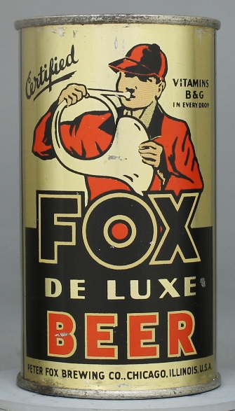 Fox Deluxe Beer Flat Top Can