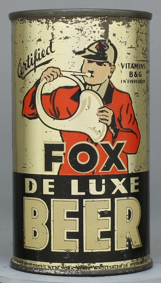 Fox Deluxe Beer Flat Top Can