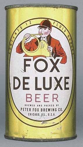 Fox Deluxe Beer Flat Top Can