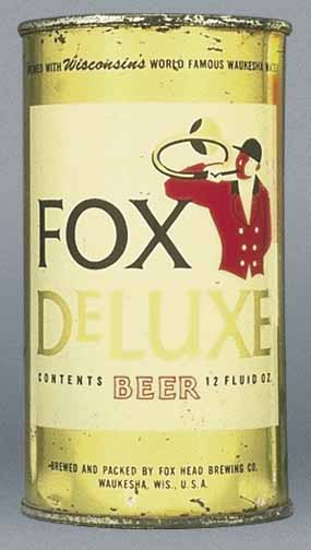 Fox Deluxe Beer Flat Top Can