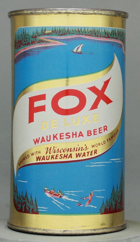 Fox Deluxe Waukesha Beer Flat Top Can