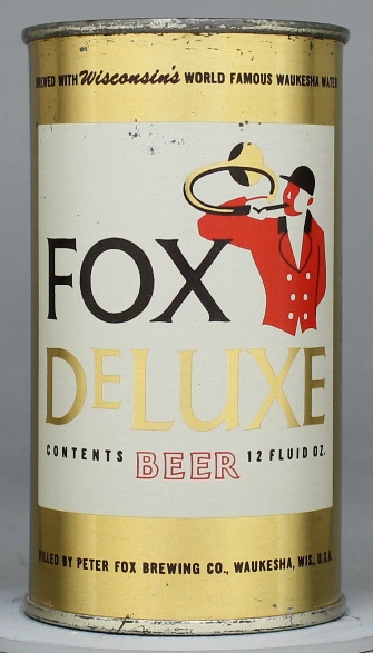 Fox Deluxe Beer Flat Top Can