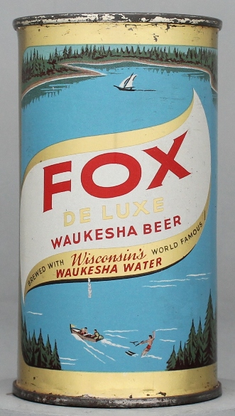 Fox Deluxe Waukesha Beer Flat Top Can