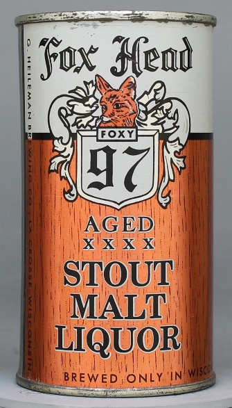 Fox Head 97 Stout Malt Liquor Flat Top Can
