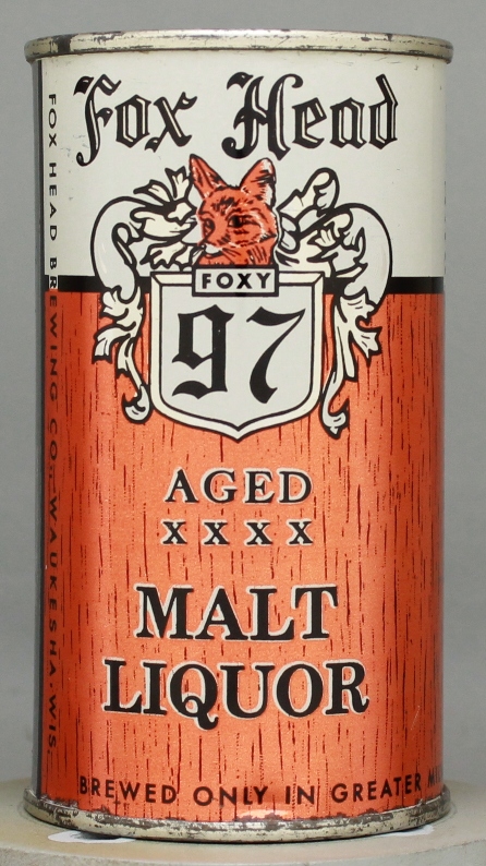Fox Head 97 Malt Liquor Flat Top Can
