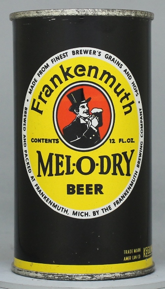 Frankenmuth Mel-o-dry Beer Flat Top Can