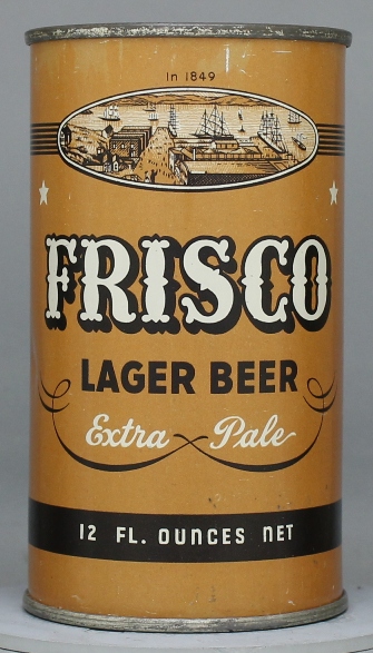 Frisco Extra Pale Lager Beer Flat Top Can