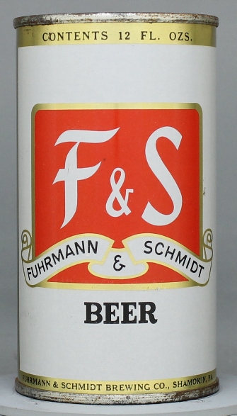F & S Beer Flat Top Can