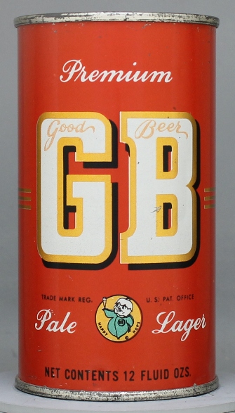 Gb Premium Pale Lager Beer Flat Top Can