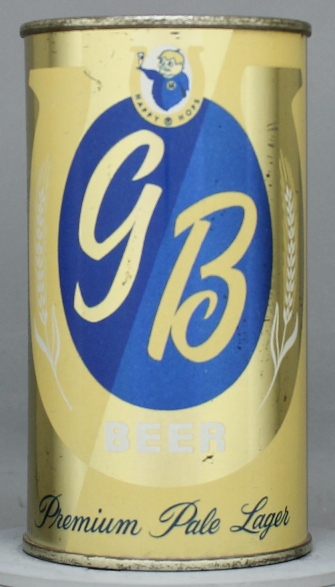 Gb Premium Pale Lager Beer Flat Top Can