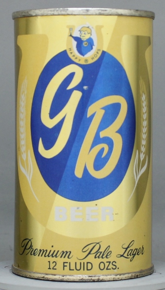 Gb Premium Pale Lager Beer Flat Top Can