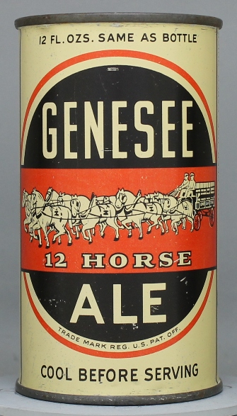 Genesee 12 Horse Ale Flat Top Can